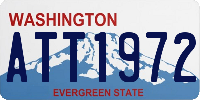 WA license plate ATT1972