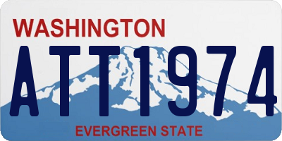 WA license plate ATT1974