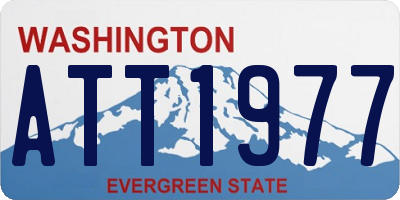 WA license plate ATT1977
