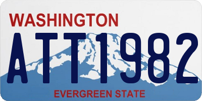 WA license plate ATT1982