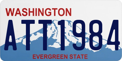 WA license plate ATT1984