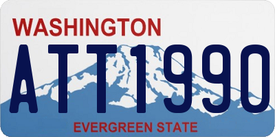 WA license plate ATT1990