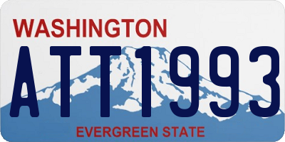 WA license plate ATT1993