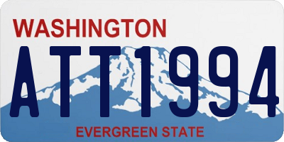 WA license plate ATT1994