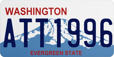 WA license plate ATT1996