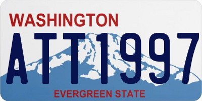 WA license plate ATT1997