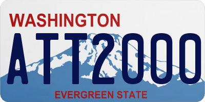 WA license plate ATT2000