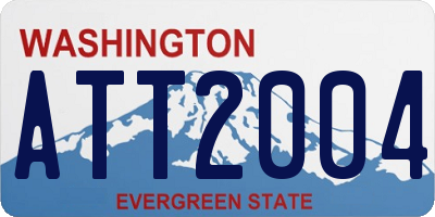 WA license plate ATT2004