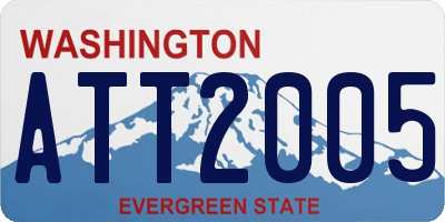 WA license plate ATT2005