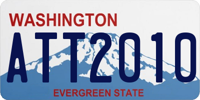 WA license plate ATT2010