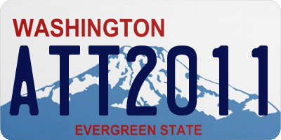 WA license plate ATT2011