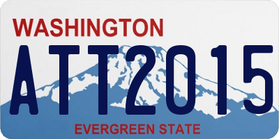 WA license plate ATT2015