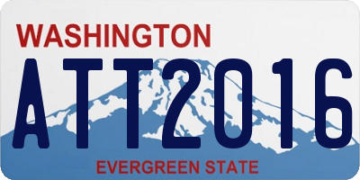 WA license plate ATT2016