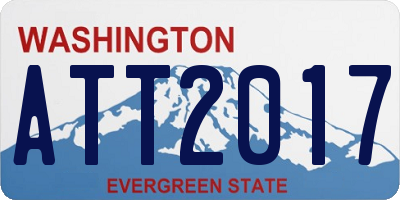 WA license plate ATT2017