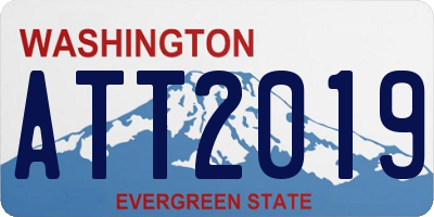 WA license plate ATT2019
