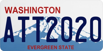 WA license plate ATT2020