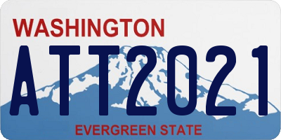 WA license plate ATT2021