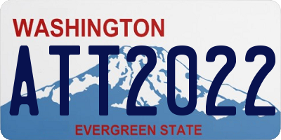 WA license plate ATT2022