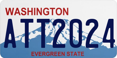 WA license plate ATT2024