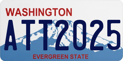 WA license plate ATT2025
