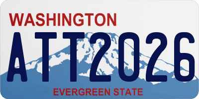 WA license plate ATT2026