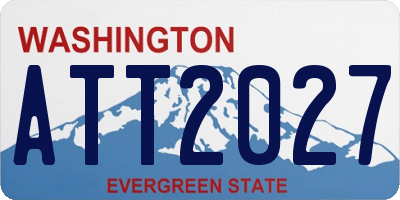 WA license plate ATT2027