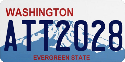 WA license plate ATT2028