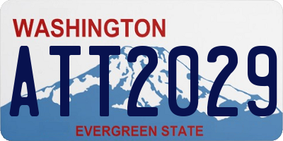 WA license plate ATT2029