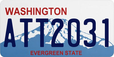 WA license plate ATT2031