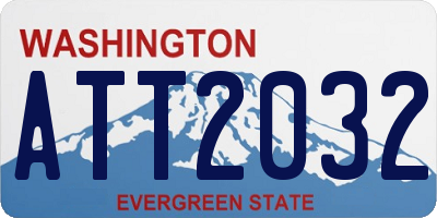 WA license plate ATT2032