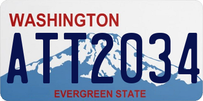 WA license plate ATT2034