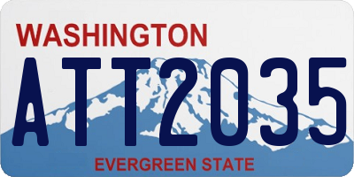 WA license plate ATT2035