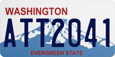 WA license plate ATT2041