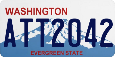 WA license plate ATT2042