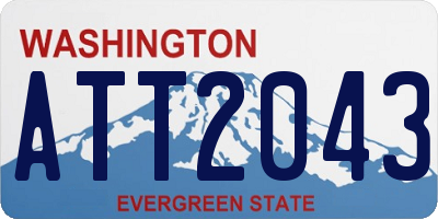 WA license plate ATT2043
