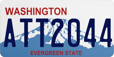 WA license plate ATT2044