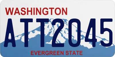 WA license plate ATT2045