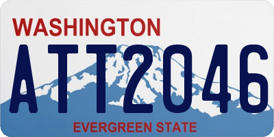WA license plate ATT2046