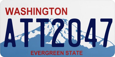 WA license plate ATT2047