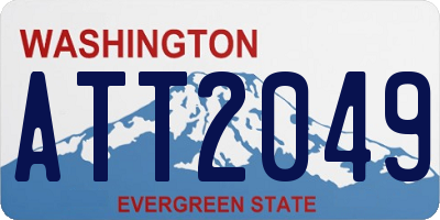 WA license plate ATT2049