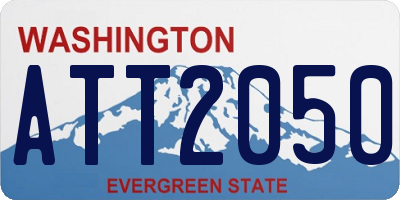 WA license plate ATT2050