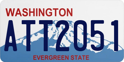 WA license plate ATT2051