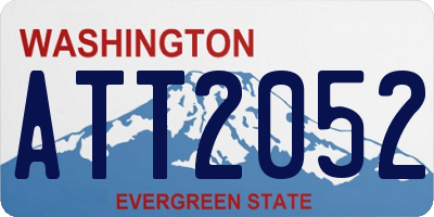 WA license plate ATT2052