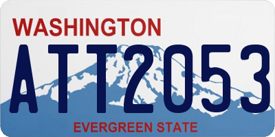 WA license plate ATT2053