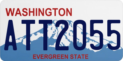 WA license plate ATT2055