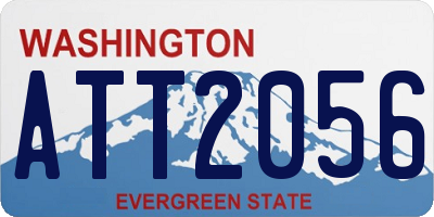 WA license plate ATT2056