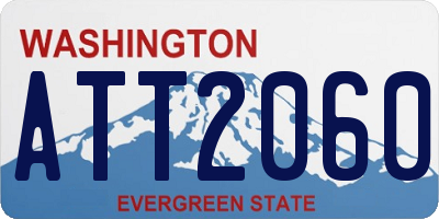 WA license plate ATT2060