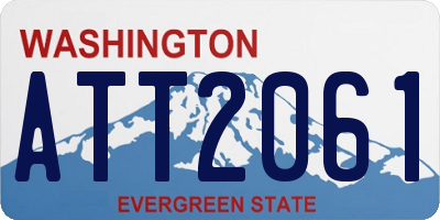 WA license plate ATT2061
