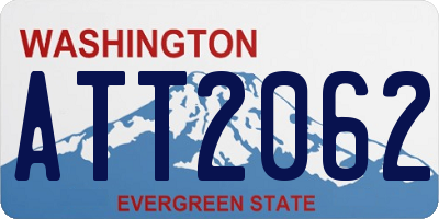 WA license plate ATT2062