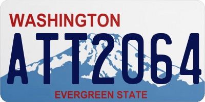 WA license plate ATT2064